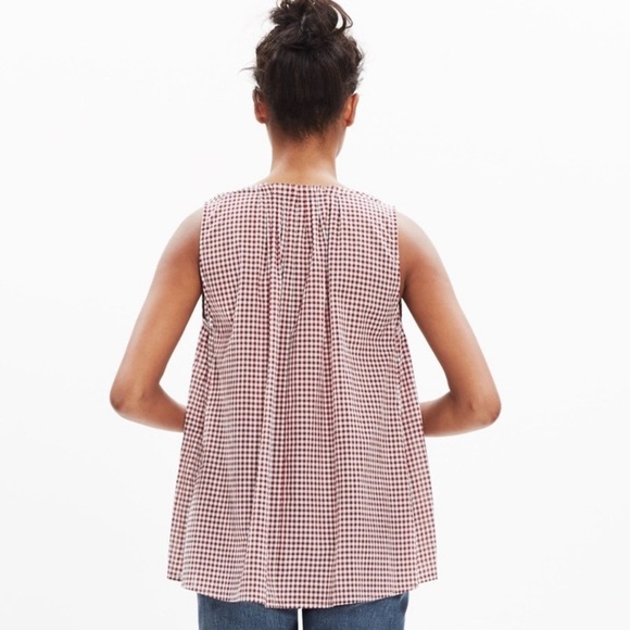 NWT Madewell Bellshift Tank, Red/Black, Size XS - Picture 3 of 6